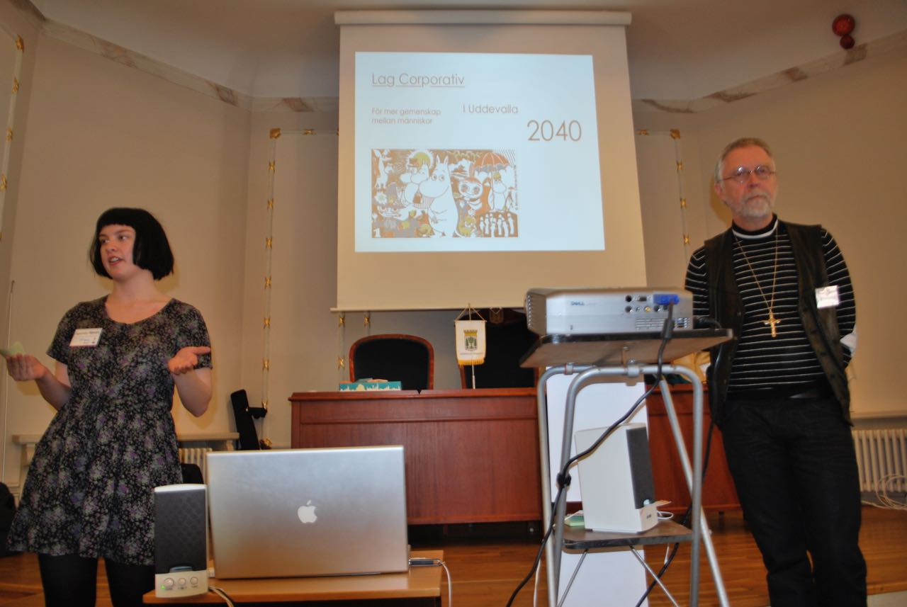 Fransesca Hansen och Bo Glans presenterar förslaget